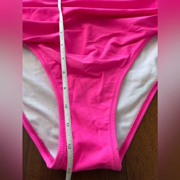 NWOT Tempt Me Hot Pink High Waist Bikini, Size XL - Picture 10 of 12